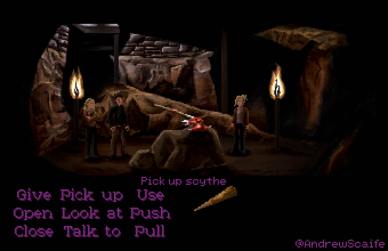Illustration for article titled Here's Buffy The Vampire Slayer as a LucasArts adventure game